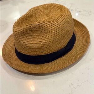 Stylish Tan Fedora with Black Band